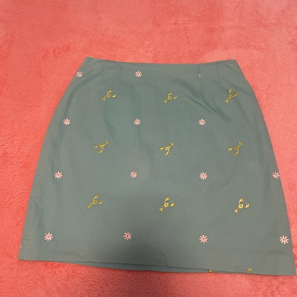 Vintage Lilly Pulitzer Skirt Lobsters and Daisies - Picture 3 of 3